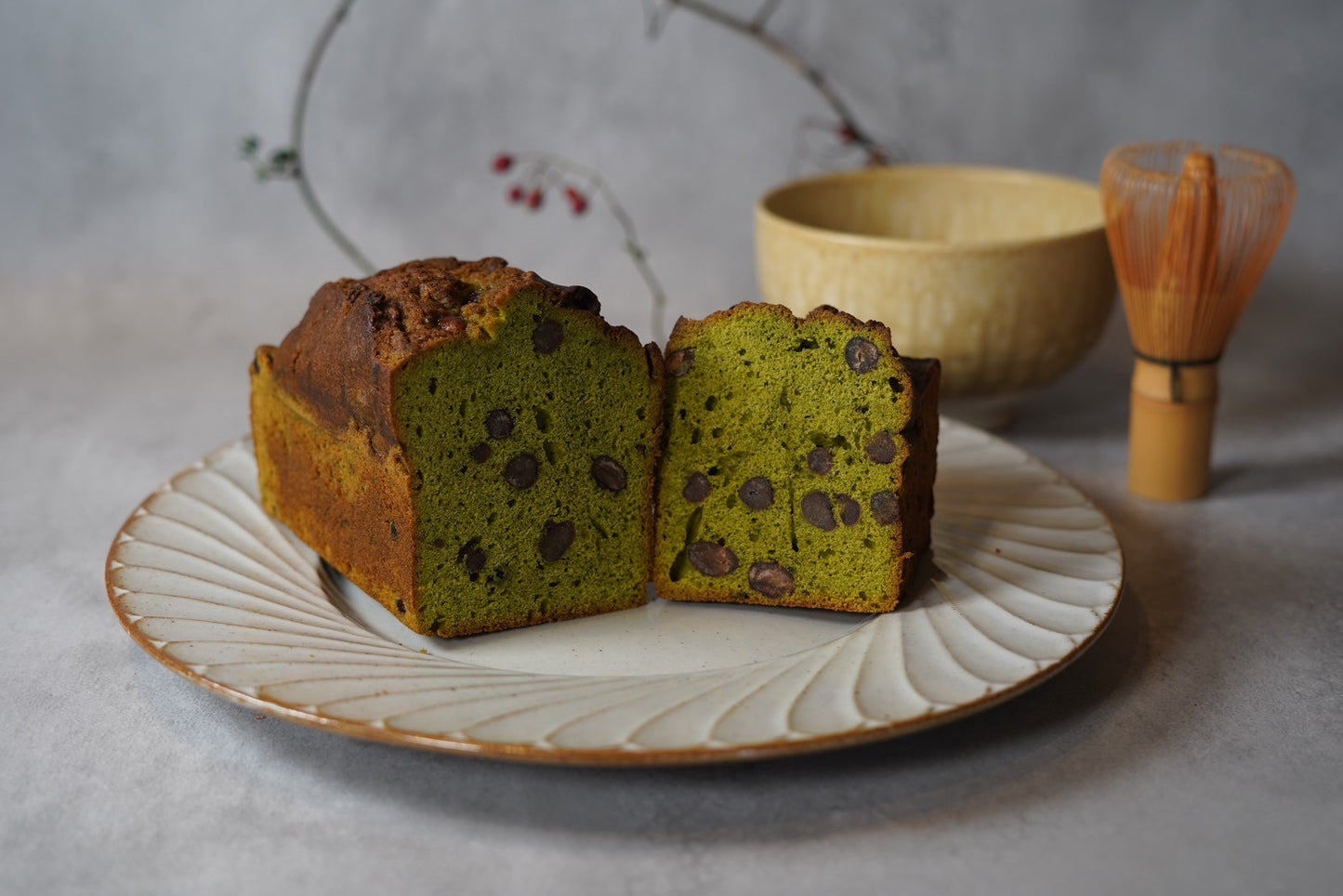 西尾抹茶と大納言のパウンドケーキ